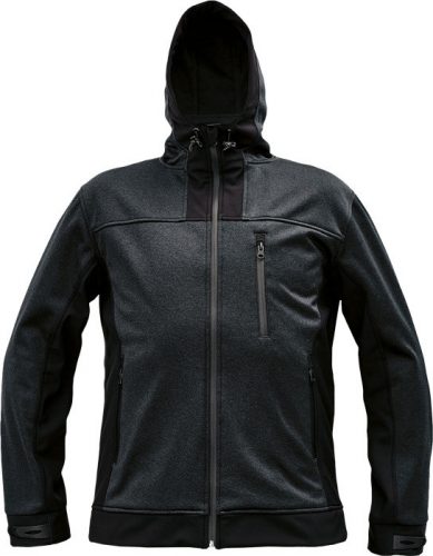 HUYER SOFTSHELL kabát fekete S