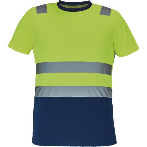 MONZON Hi-Vis póló sárga-navy S