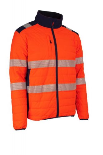 ÚJ! FLAKE FLUO NARANCS/SÖTÉTKÉK THERMO DZSEKI_LL