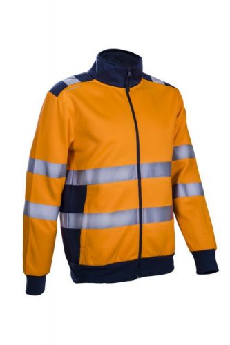 ÚJ! GOKKAN HI-VIZ NARANCS CIPZÁRAS PULÓVER_L