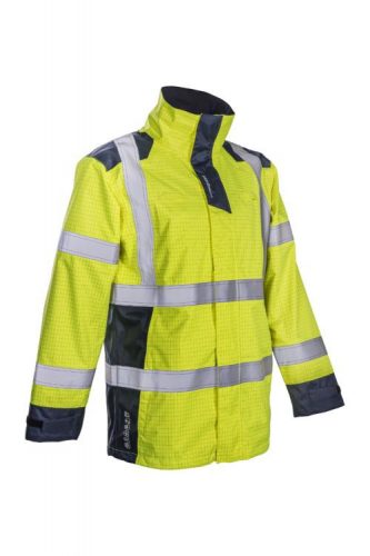 ÚJ! NOTT HI-VIZ SÁRGA MULTIRISK BÉLELT VÉDŐKABÁT_3XL