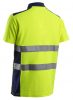 ÚJ! OKI FLUO SÁRGA/SÖTÉTKÉK RÖVID UJJÚ GALLÉROS PÓLÓ_2XL