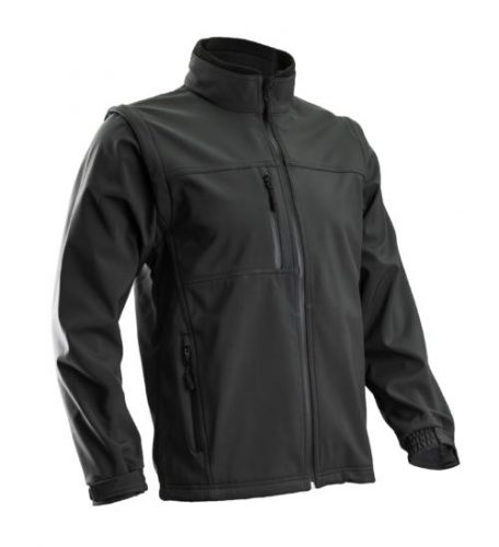 ÚJ! YANG 2/1 FEKETE SOFTSHELL DZSEKI_L