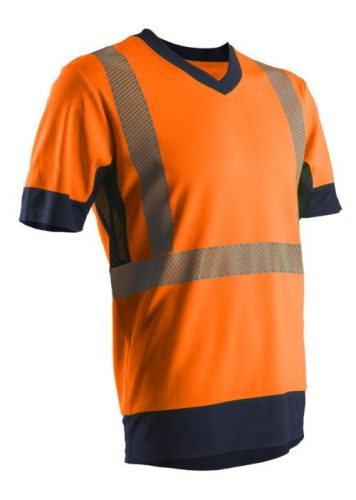 ÚJ! KOMA HI-VIZ NARANCS RÖVID UJJÚ PÓLÓ_S