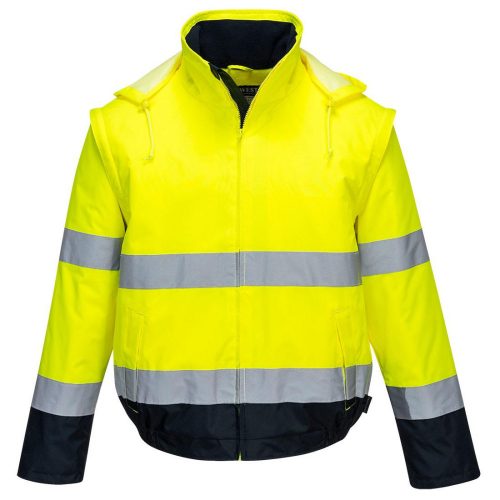 Hi-Vis 2 az 1-ben kontrasztos Essential Lite bomber kabát