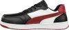 Puma Frontcourt BLK/WHT/RED Low S3L ESD FO HRO SR munkavédelmi cipõ