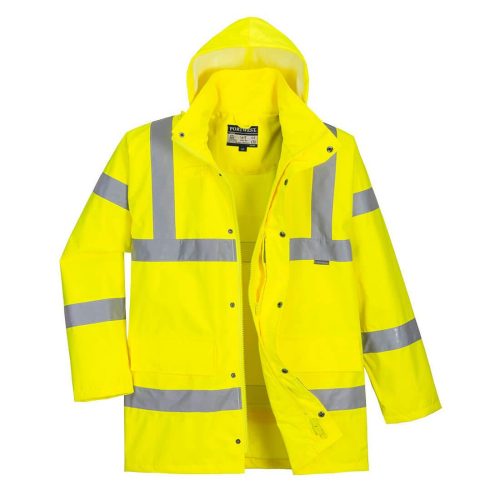 Hi-Vis légáteresztő rain traffic kabát