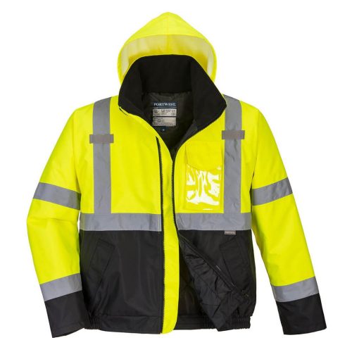 Hi-Vis kéttónusú bomber kabát