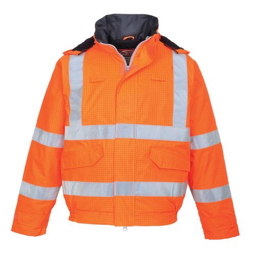 Bizflame Rain Hi-Vis Antistatic FR bomber kabát