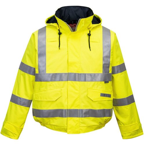 Bizflame Rain Hi-Vis Antistatic FR bomber kabát